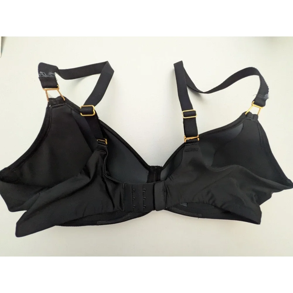 Wacoal 856393 Simply Done Wireless Contour T-Shirt‎ Bra 38C Black Wireless NWT - Picture 3 of 6